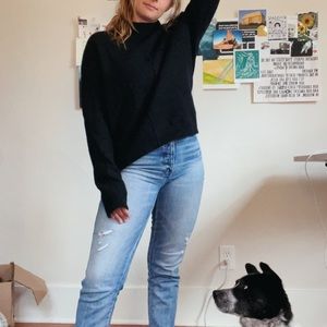 Aritzia Wilfred Free Black Sweater, XS
